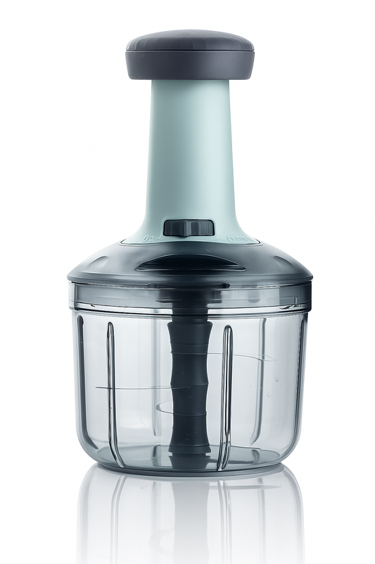 Manual Food Chopper for Vegetables & Fruits – Hand-Push Mini Chopper with Sharp Blades, BPA-Free, Easy to Use & Clean (1100ml)