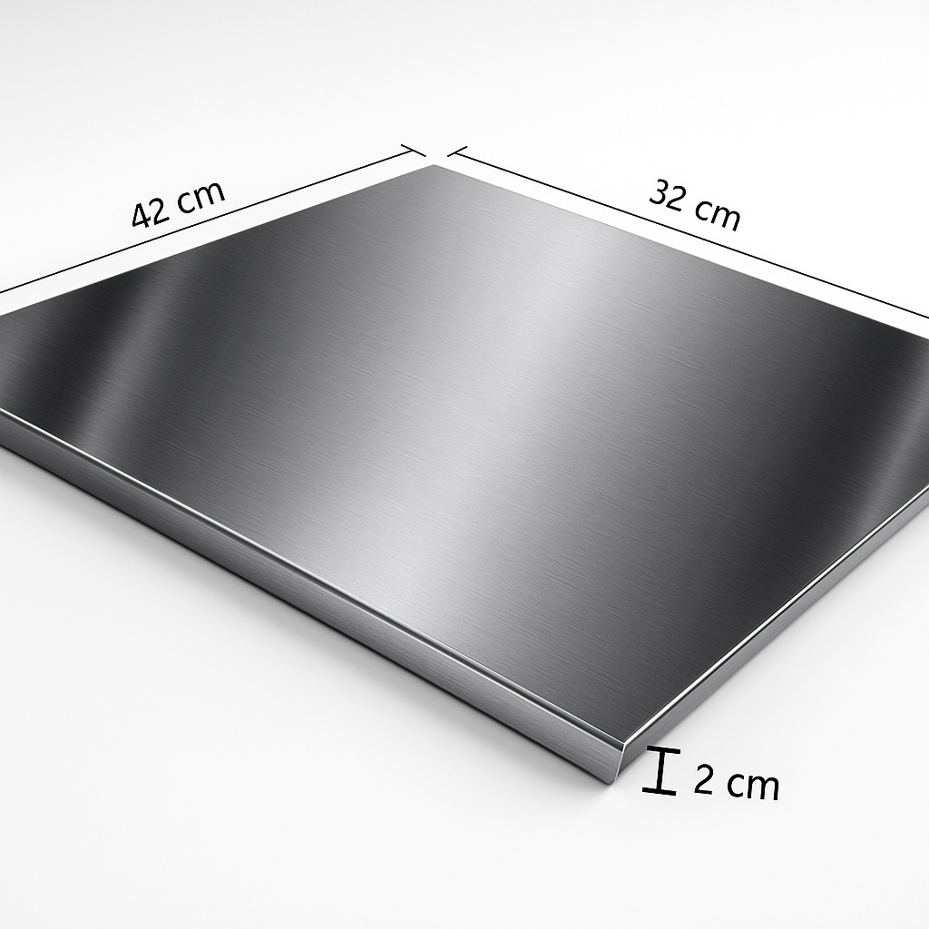 Anti-Bacterial Stainless Steel Chopping Board – Modern Kitchen Cutting Board for Meat, Veggies & Easy Cleaning (No Odor, No Stain)