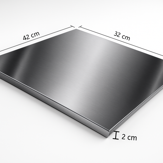 Anti-Bacterial Stainless Steel Chopping Board – Modern Kitchen Cutting Board for Meat, Veggies & Easy Cleaning (No Odor, No Stain)