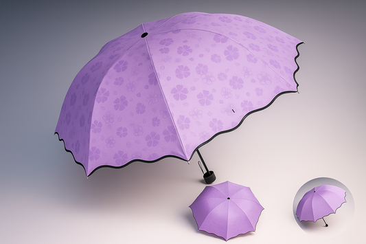 Blossom UV-Proof Folding Umbrella – Stylish Compact Windproof Rain & Sun Protection