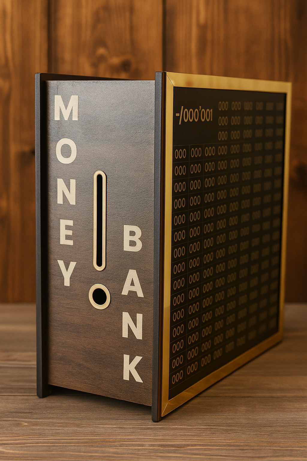 LakshmiLock™ Wooden Money Saving Box – ₹1 Lakh Target Cash Challenge | Lockable Piggy Bank for Adults & Kids