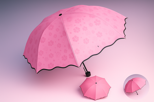 Blossom UV-Proof Folding Umbrella – Stylish Compact Windproof Rain & Sun Protection